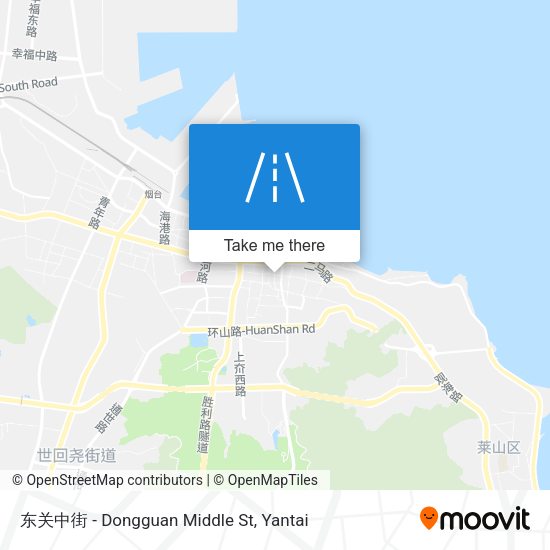 东关中街 - Dongguan Middle St map