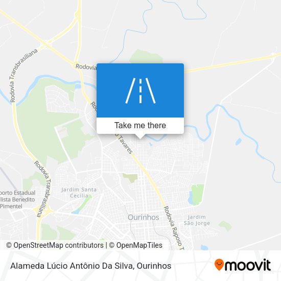 Alameda Lúcio Antônio Da Silva map