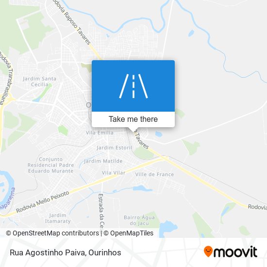 Rua Agostinho Paiva map