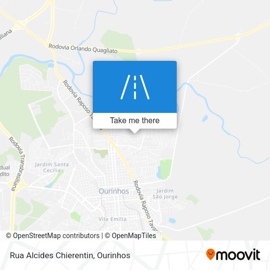 Rua Alcides Chierentin map