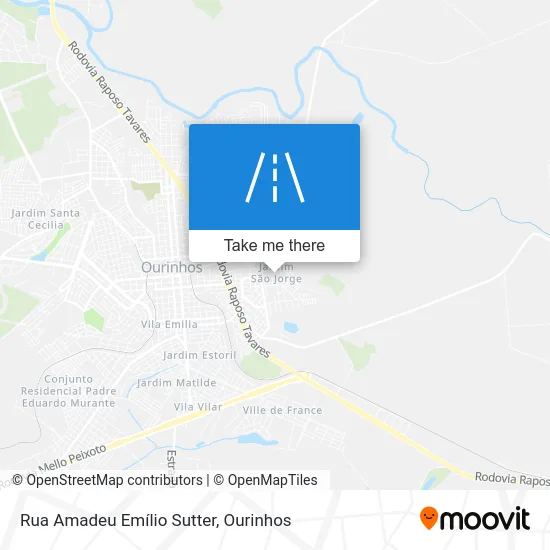 Rua Amadeu Emílio Sutter map
