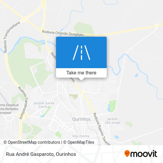 Rua André Gasparoto map