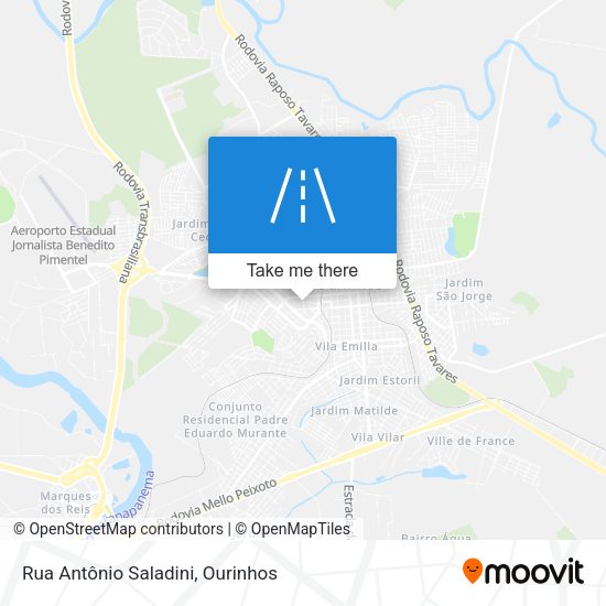 Rua Antônio Saladini map