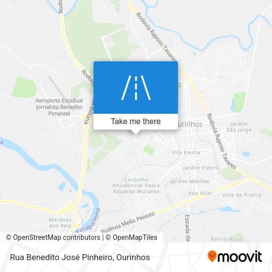 Rua Benedito José Pinheiro map