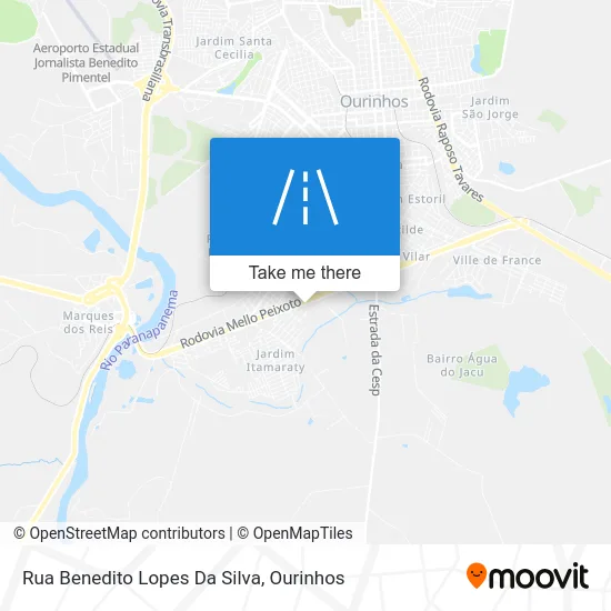 Rua Benedito Lopes Da Silva map