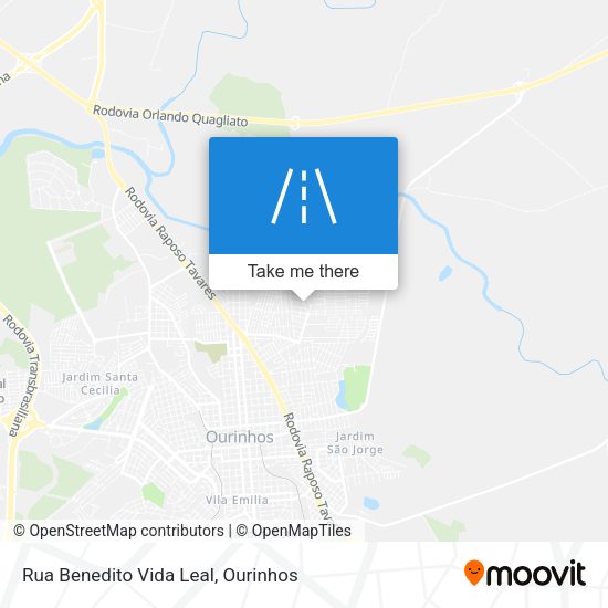 Rua Benedito Vida Leal map