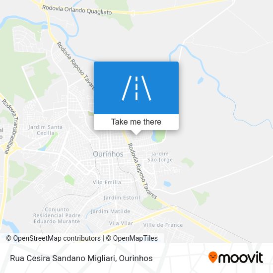 Rua Cesira Sandano Migliari map
