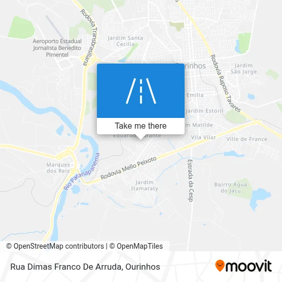 Rua Dimas Franco De Arruda map