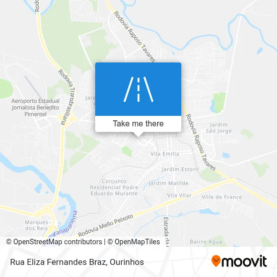 Rua Eliza Fernandes Braz map