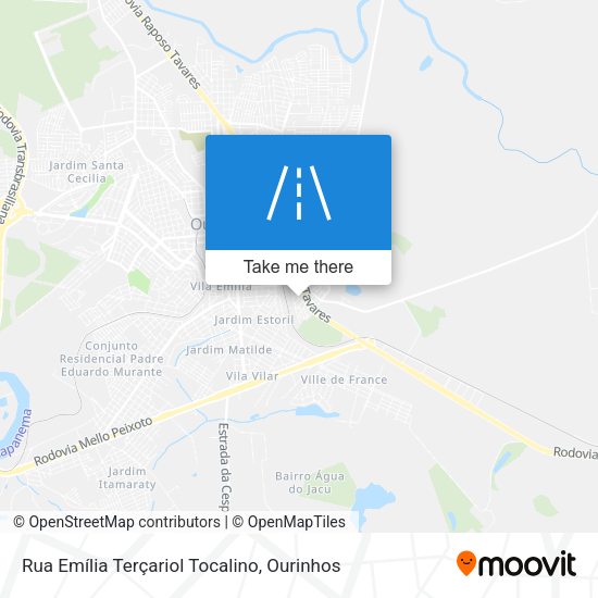 Rua Emília Terçariol Tocalino map