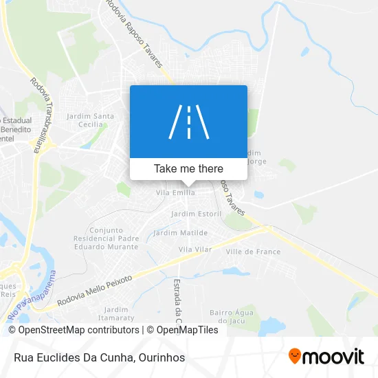 Rua Euclides Da Cunha map