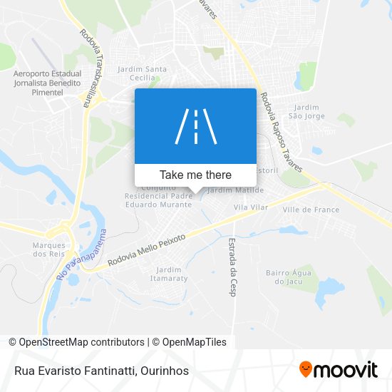 Rua Evaristo Fantinatti map