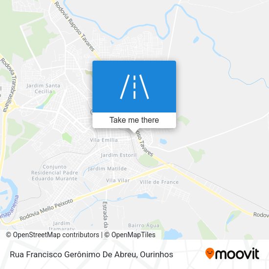 Rua Francisco Gerônimo De Abreu map