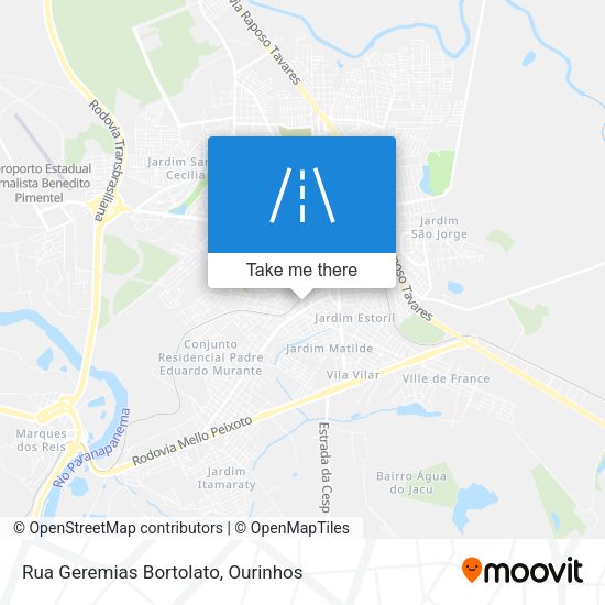 Rua Geremias Bortolato map