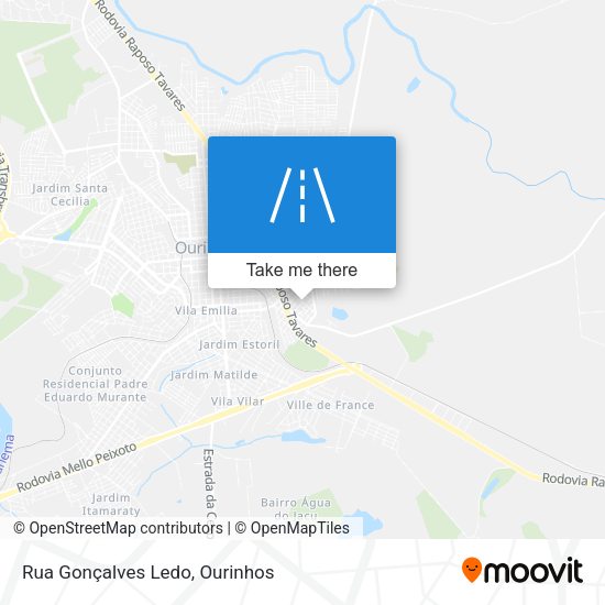 Rua Gonçalves Ledo map