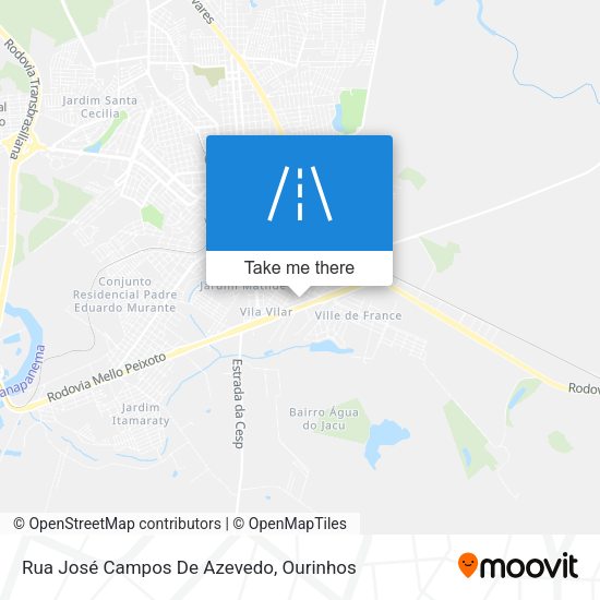 Rua José Campos De Azevedo map