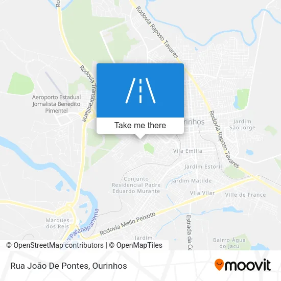 Rua João De Pontes map