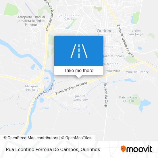 Rua Leontino Ferreira De Campos map
