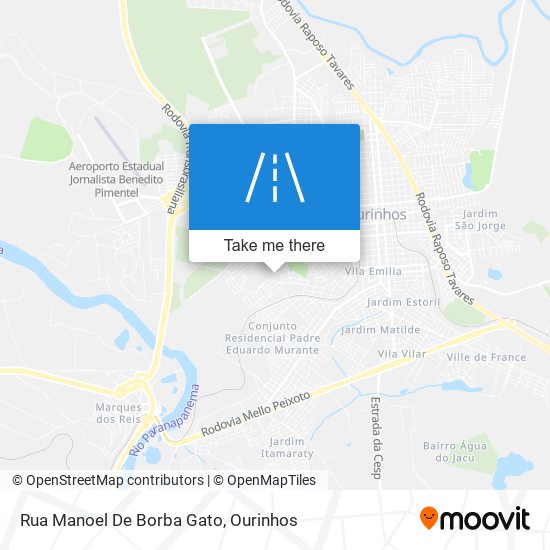 Rua Manoel De Borba Gato map