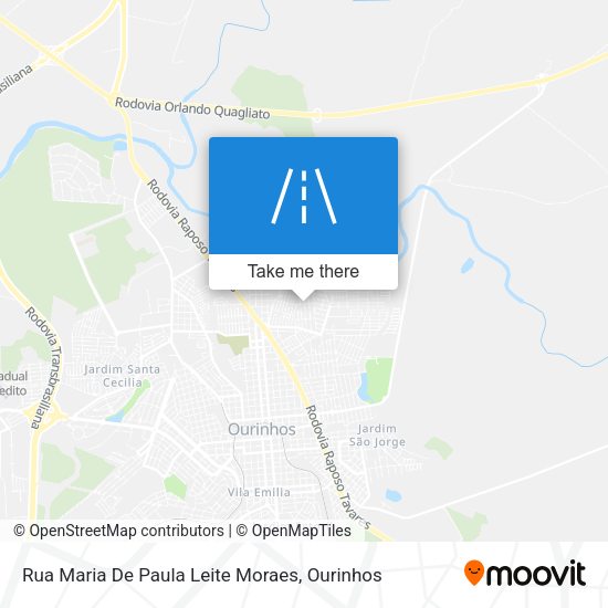 Rua Maria De Paula Leite Moraes map