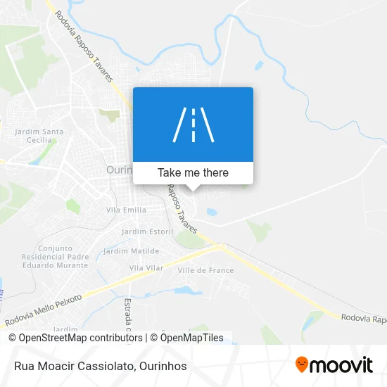 Rua Moacir Cassiolato map