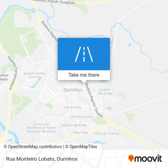 Rua Monteiro Lobato map
