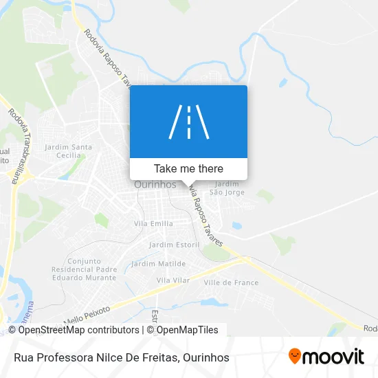 Rua Professora Nilce De Freitas map