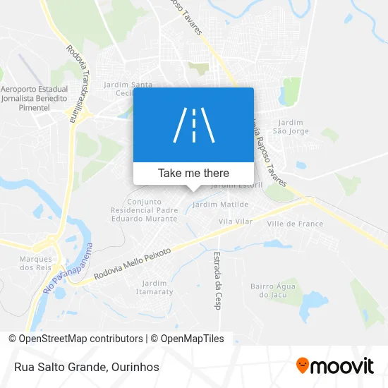 Rua Salto Grande map