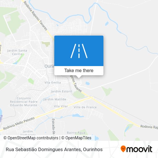 Rua Sebastião Domingues Arantes map