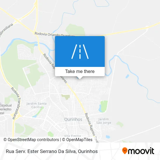 Rua Serv. Ester Serrano Da Silva map