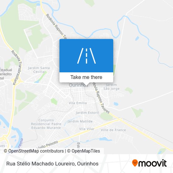Rua Stélio Machado Loureiro map