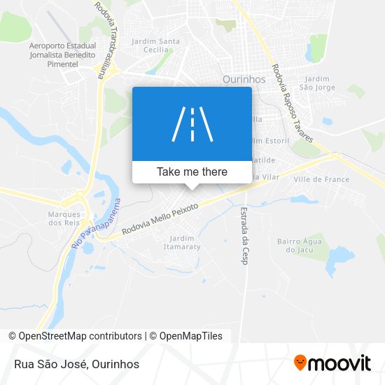 Rua São José map