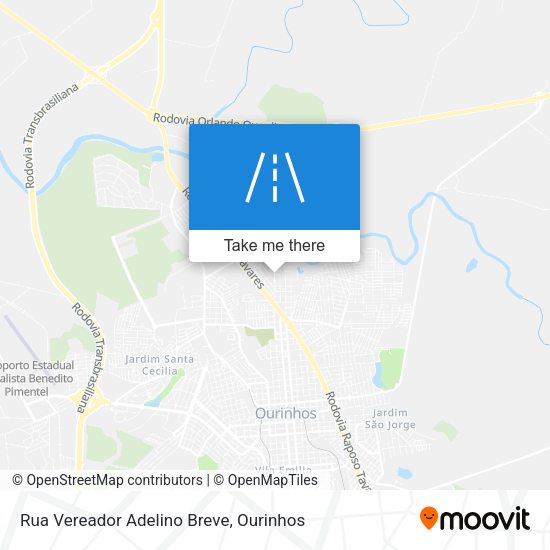 Rua Vereador Adelino Breve map