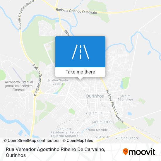 Rua Vereador Agostinho Ribeiro De Carvalho map