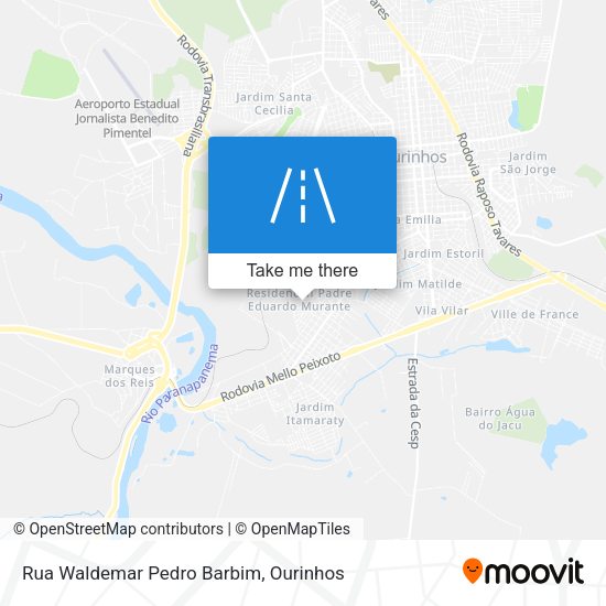 Rua Waldemar Pedro Barbim map