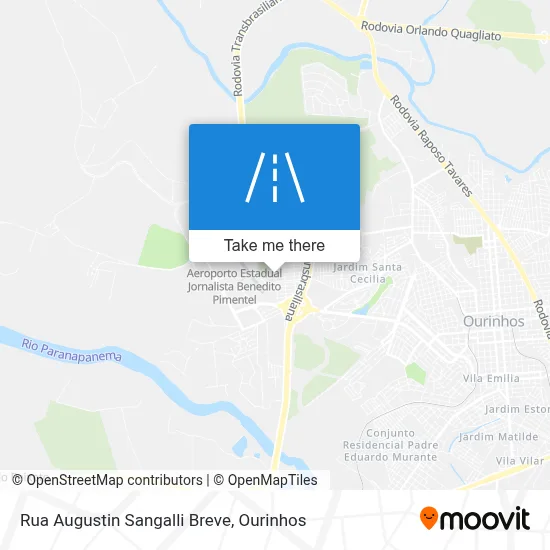 Rua Augustin Sangalli Breve map