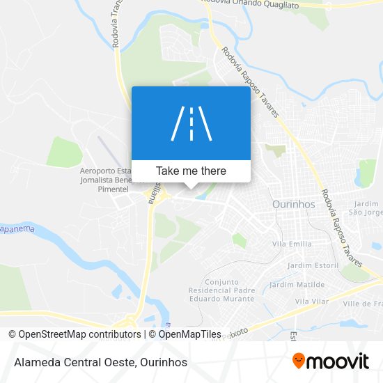 Alameda Central Oeste map