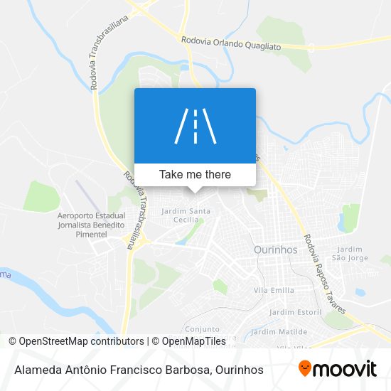 Alameda Antônio Francisco Barbosa map