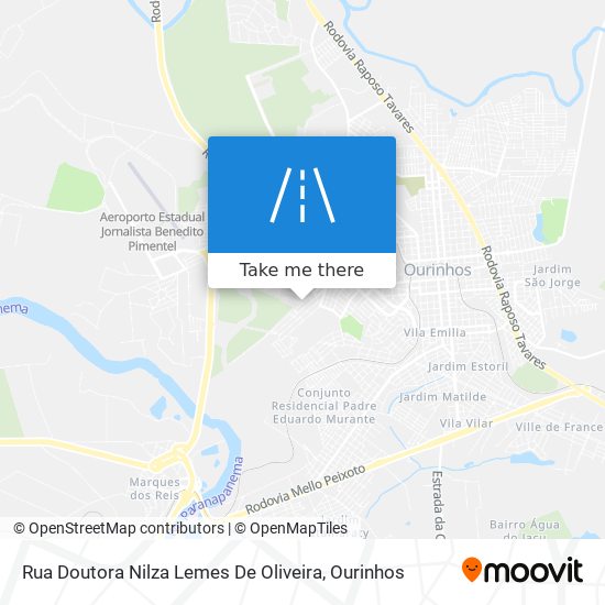 Rua Doutora Nilza Lemes De Oliveira map