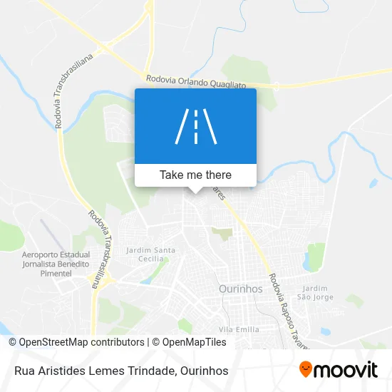 Rua Aristides Lemes Trindade map