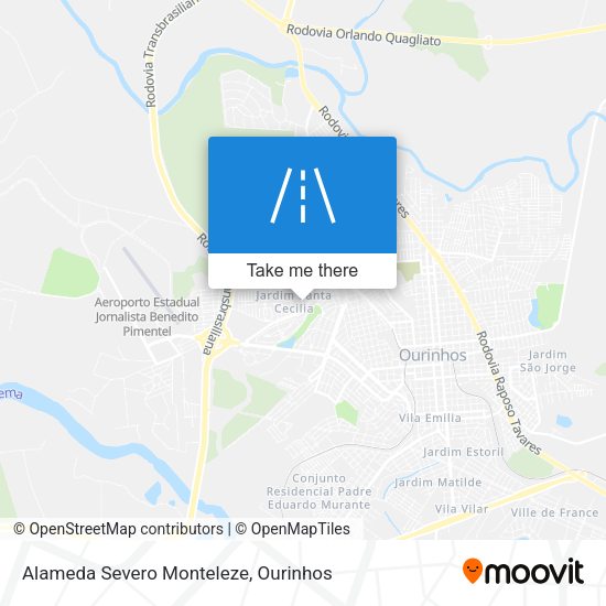 Alameda Severo Monteleze map