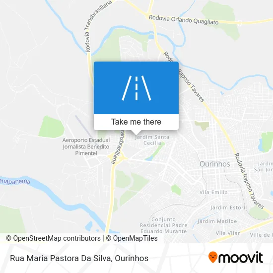 Rua Maria Pastora Da Silva map