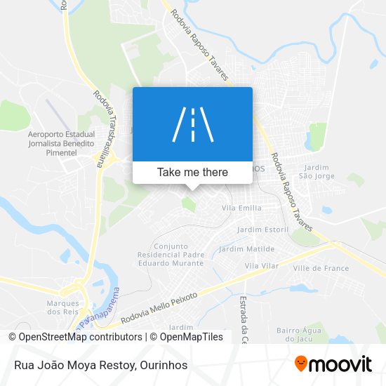 Rua João Moya Restoy map