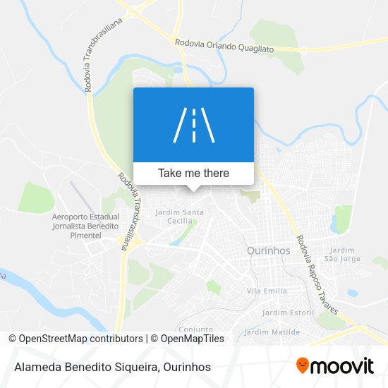 Alameda Benedito Siqueira map