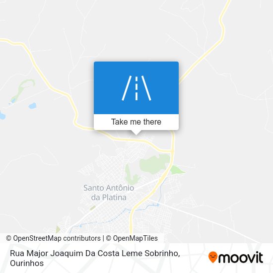 Rua Major Joaquim Da Costa Leme Sobrinho map