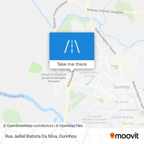 Rua Jadiel Batista Da Silva map