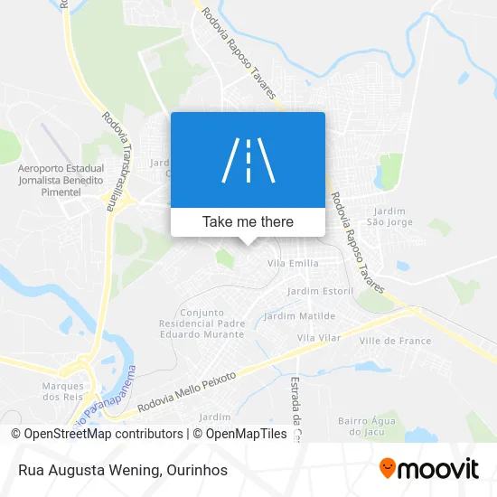 Rua Augusta Wening map