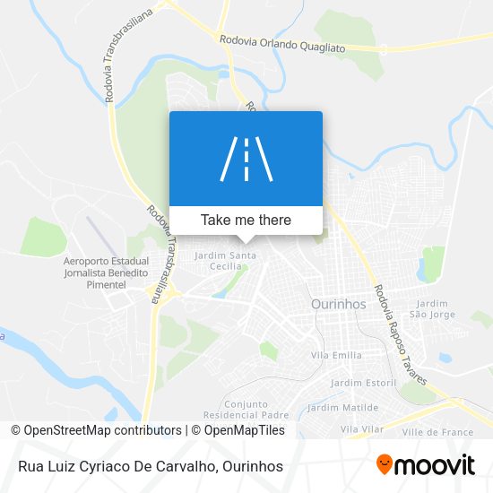 Rua Luiz Cyriaco De Carvalho map