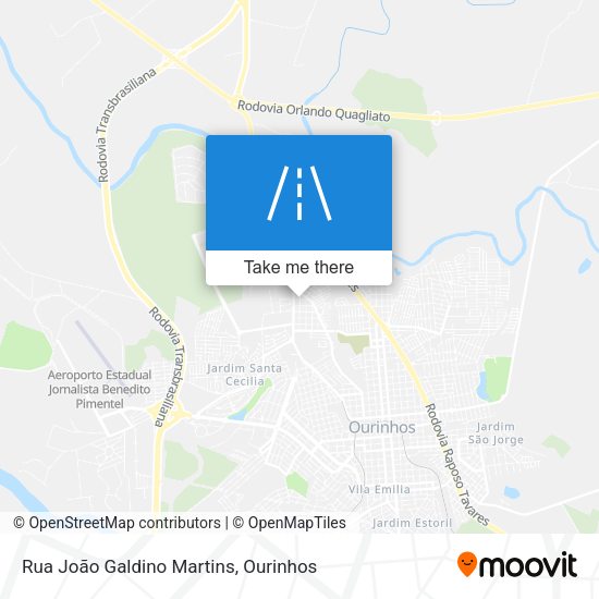 Rua João Galdino Martins map