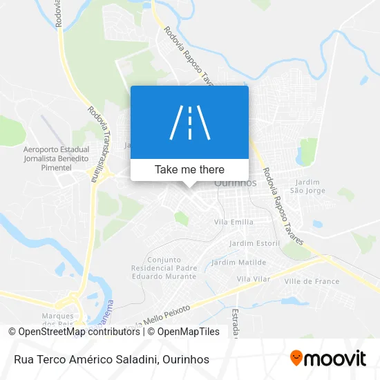 Rua Terco Américo Saladini map